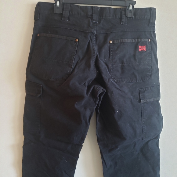 Mens Tough Duck Work Pants Black - Picture 11 of 14